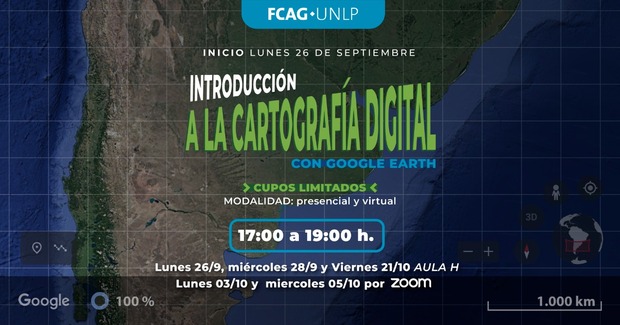 En la imagen se puede distinguir la venta del curso de cartografía digital y los datos de inscripción.	